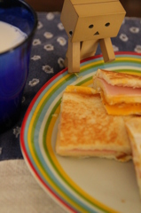 ずぼらなクロックムッシュのひるごはん