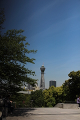 通天閣みえた