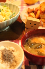 じゃがいもと鶏肉のバター炒めのばんごはん