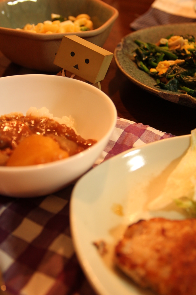 カレーもあるばんごはん