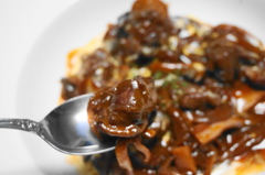 鶏の赤ワイン煮込み
