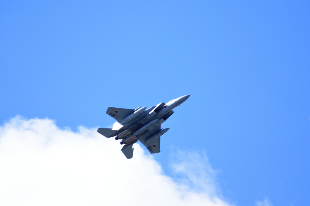 自衛隊福井市中パレード予行飛行　④