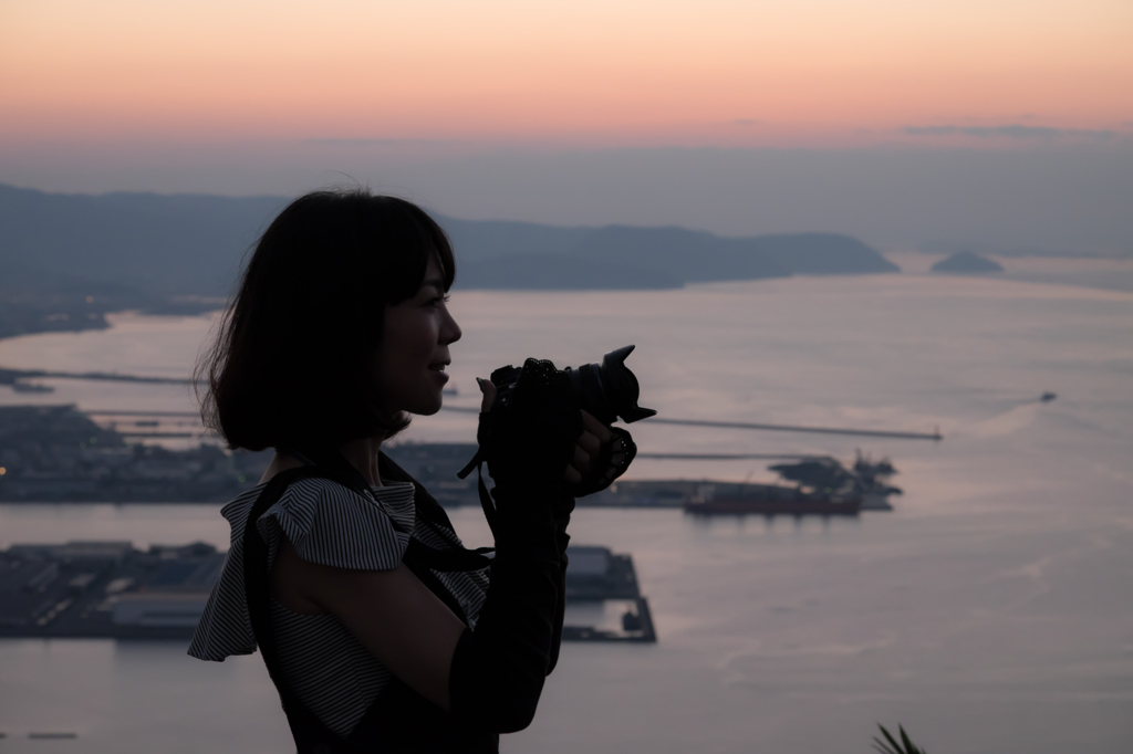 夕景とハニカミ屋
