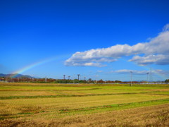 秋空と虹