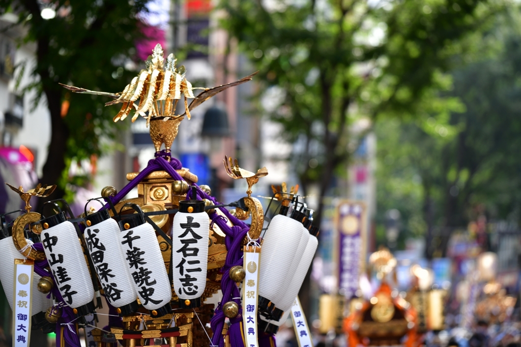 神輿 道玄坂に集結