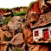houses on cliff