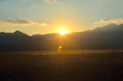 戦場ヶ原の夕日
