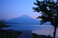 夕暮れ富士山