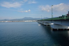 長崎空港から大村へ続く橋