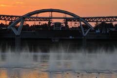 ひたち海浜公園の夕日