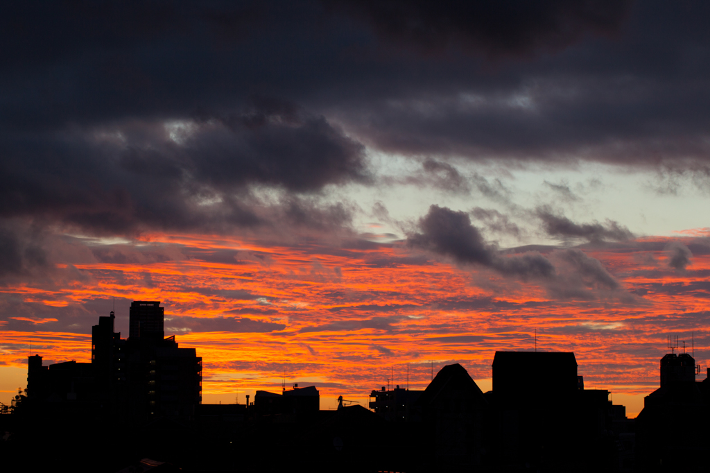 紅の空