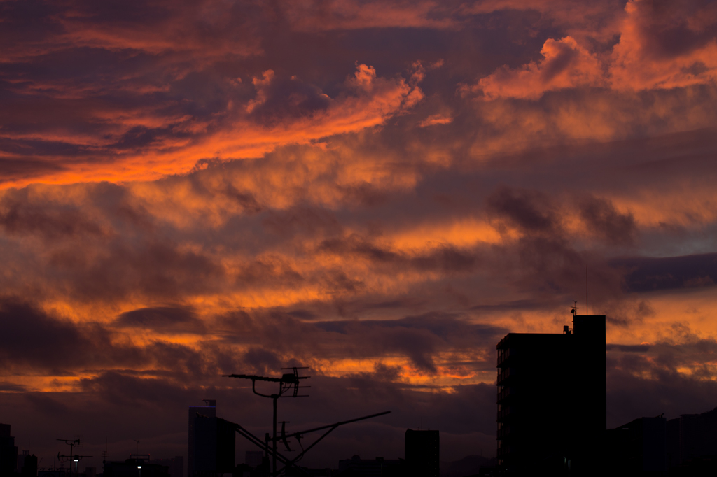 神戸の夕焼け