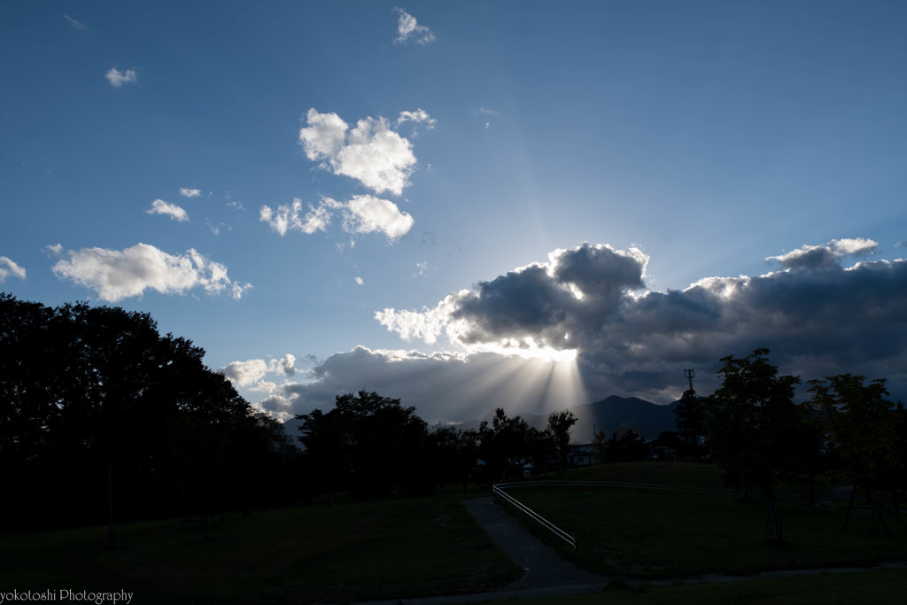 西の空