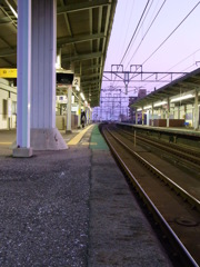 ホーム（滋賀県・和邇駅）