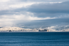 灘浦雪景色