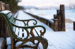 雪の海岸