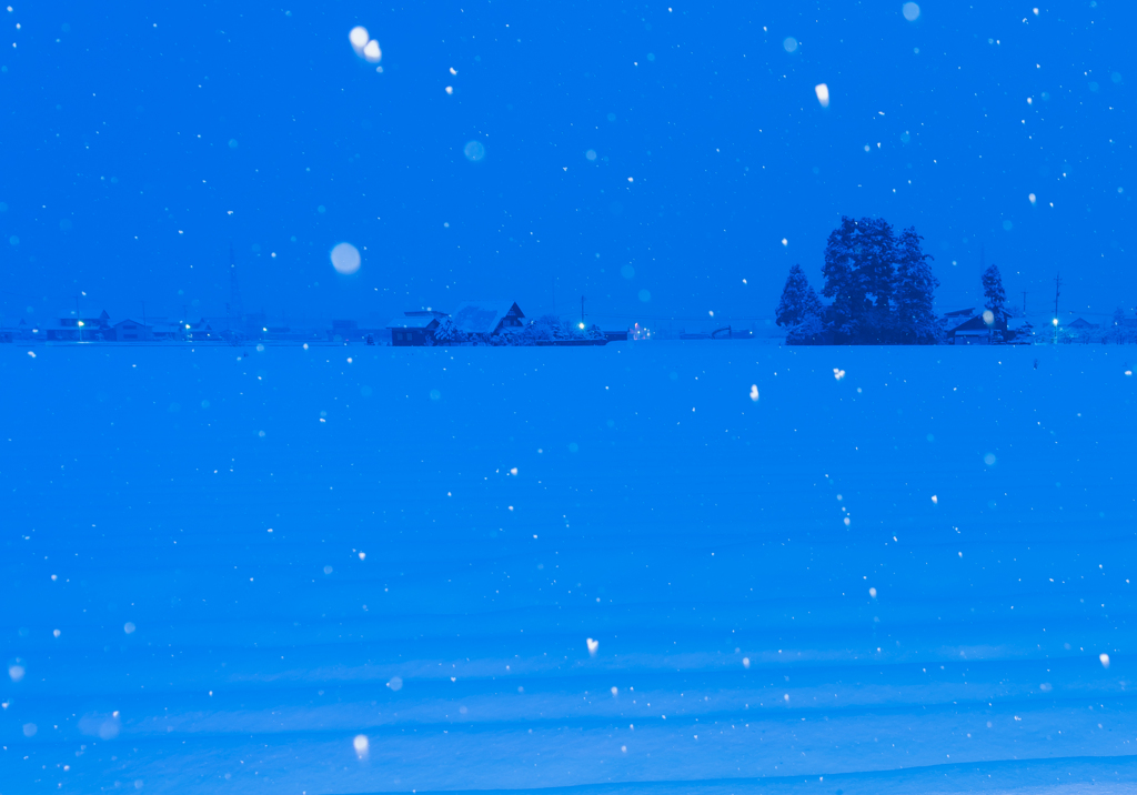 となみ野雪景色