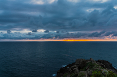 水平線夕景