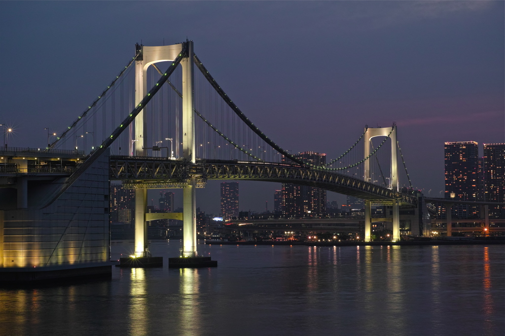 東京夜景・レインボウブリッジ
