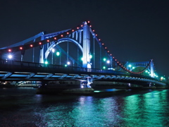 隅田川夜景・清洲橋