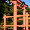 箱根神社鳥居を芦ノ湖から
