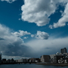 橋上からの空と雲