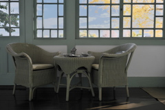 サンルームのクリスマスデコレーション