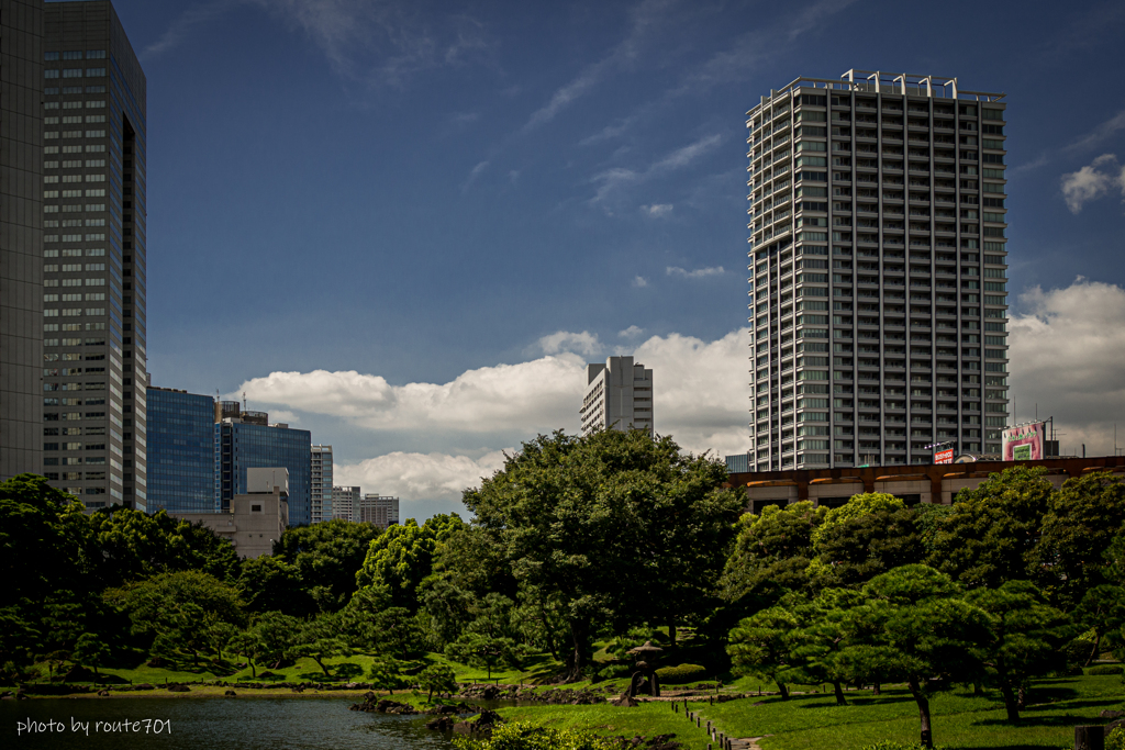 都会の中の庭園