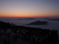 雲海テラス　日の出前