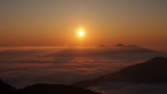 雲海テラス　日の出のとき