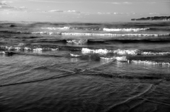 早朝の御宿海岸