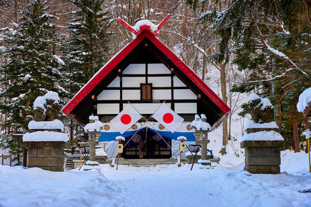 定山渓神社のお正月