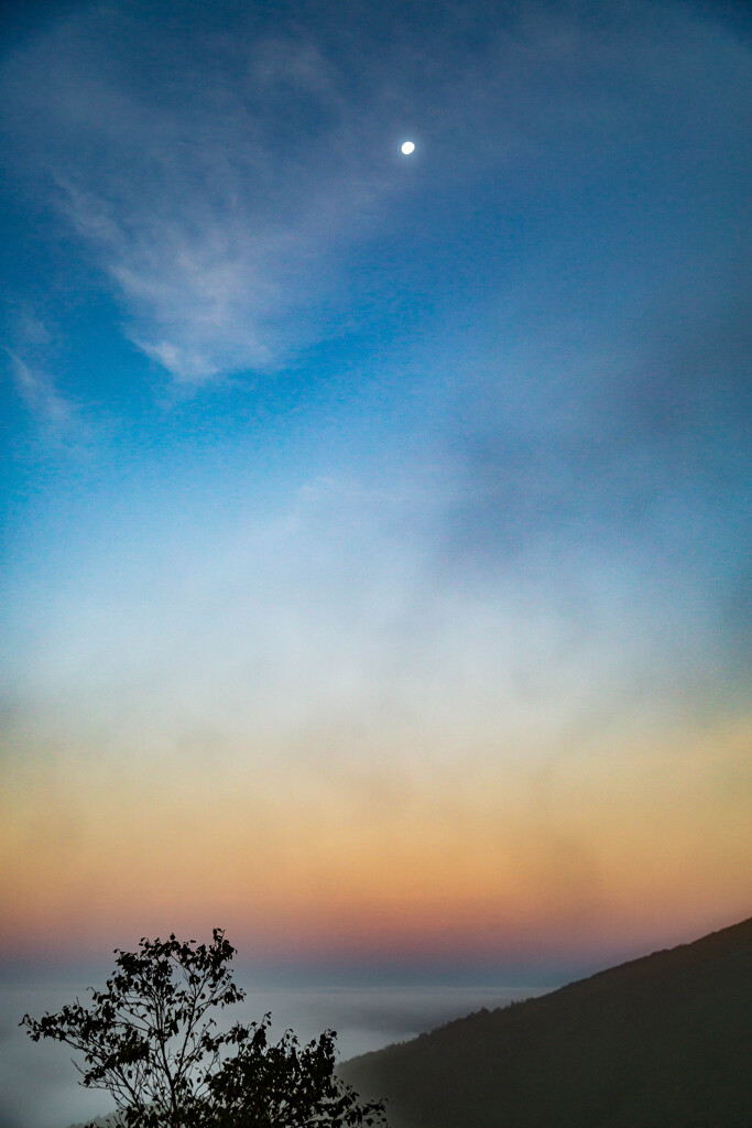 暁の空