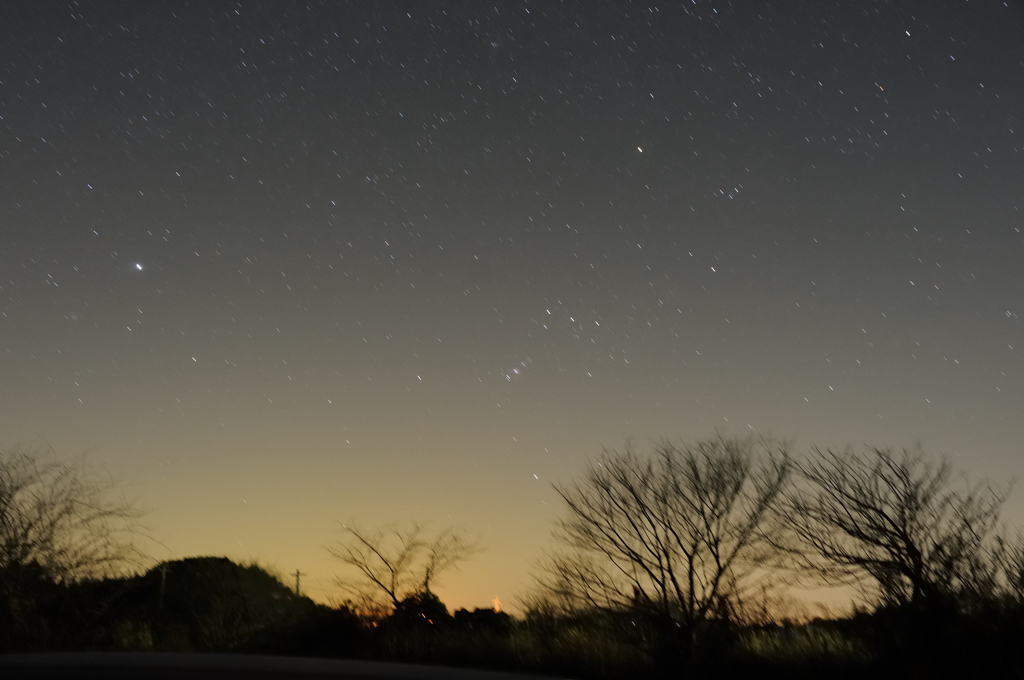 沈みゆく冬の星座