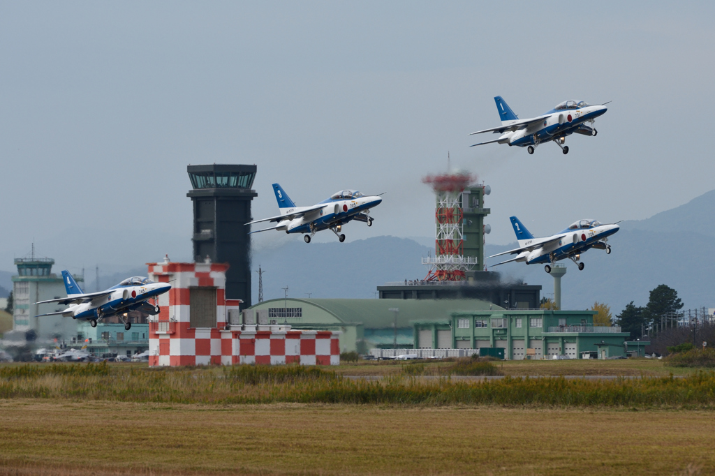 浜松基地　エアフェスタ予行　ブルーインパルス