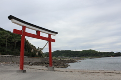 菅原神社の鳥居（後姿）