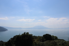 中茶屋公園からの桜島③