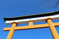 新田神社の鳥居②