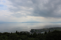 暗雲の桜島