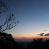 三日月と金星と夕焼け③