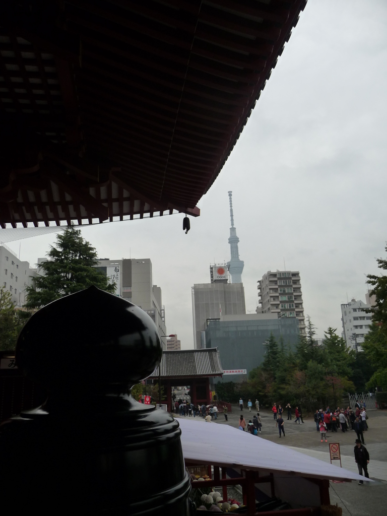 浅草寺からのスカイツリー②