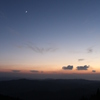 三日月と金星と夕焼け①