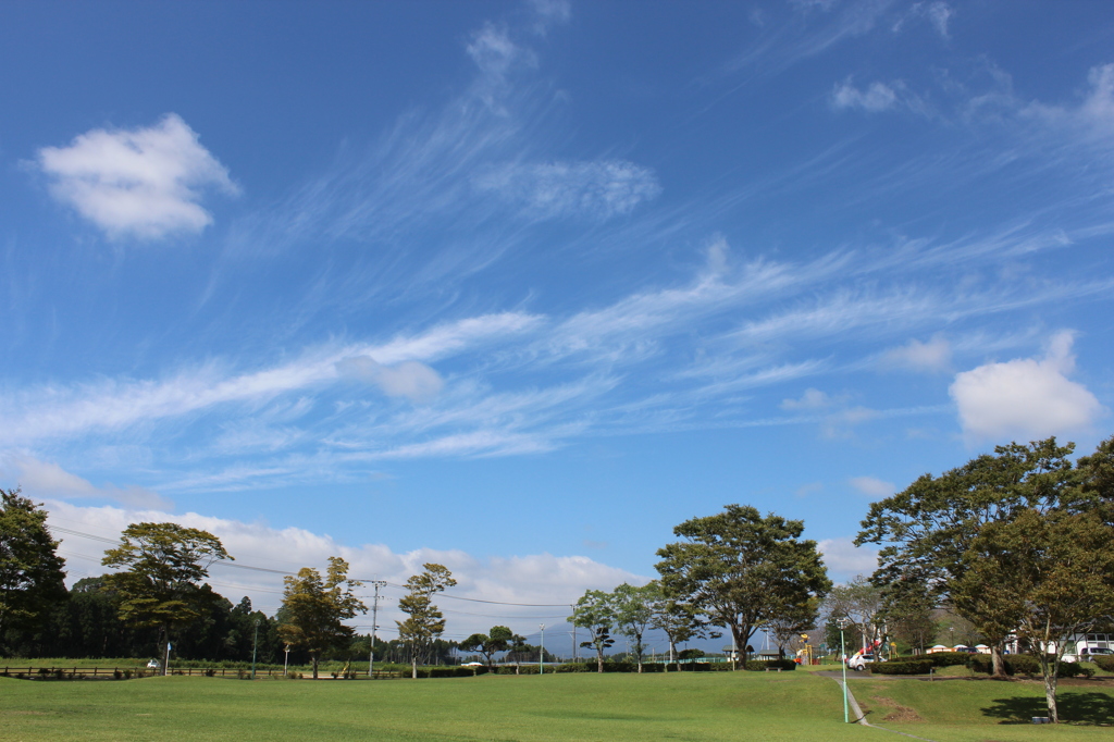 気持ちのいい、秋の空と雲②