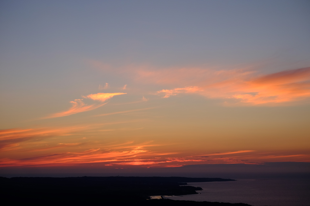 寒風山　夕焼け2