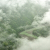 雨の果無峠から。