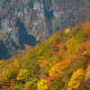 鳥甲山と紅葉