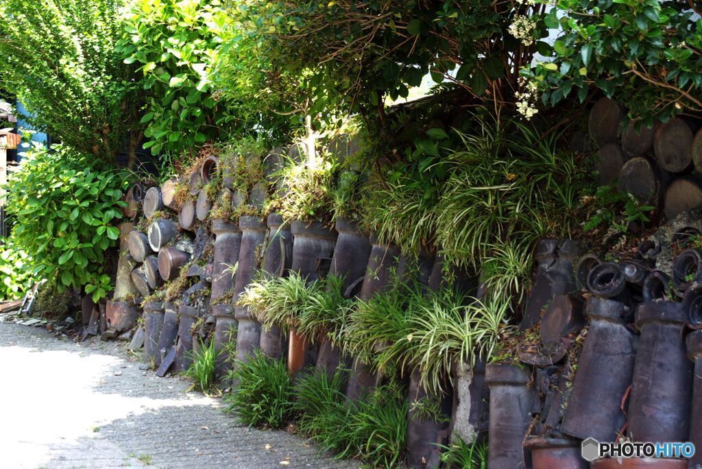  土管の土留め