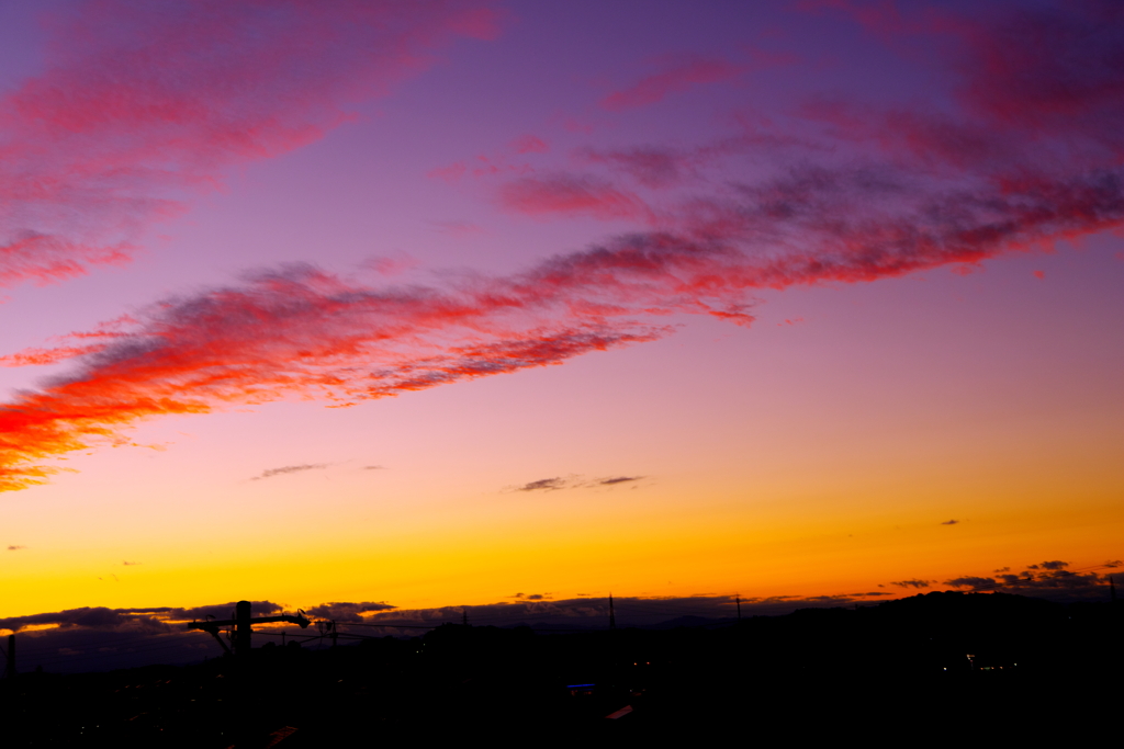 　西の空