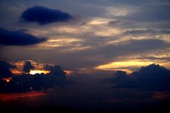 雲模様195そして一日は終わった