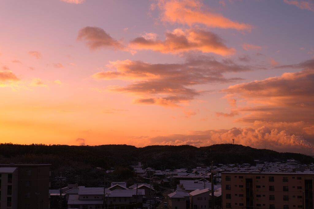 雲模様39初雪の朝2